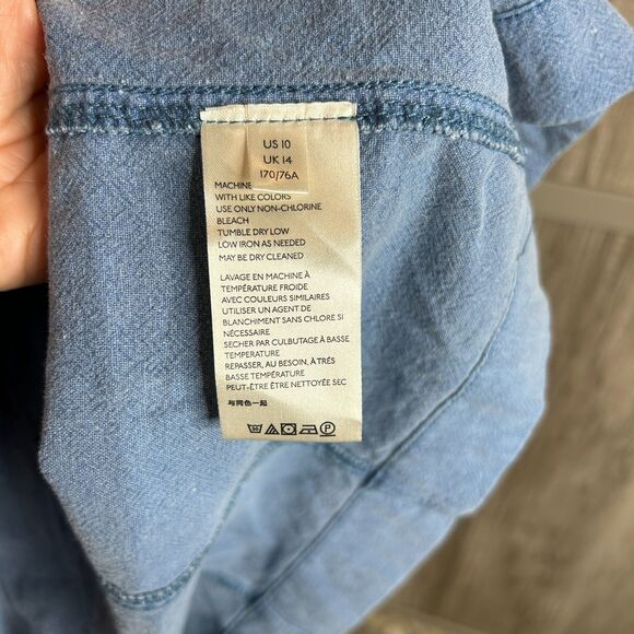 Free People Midi Skirt Catching Feelings Blueberry Pie Size 10 - Picture 4 of 8